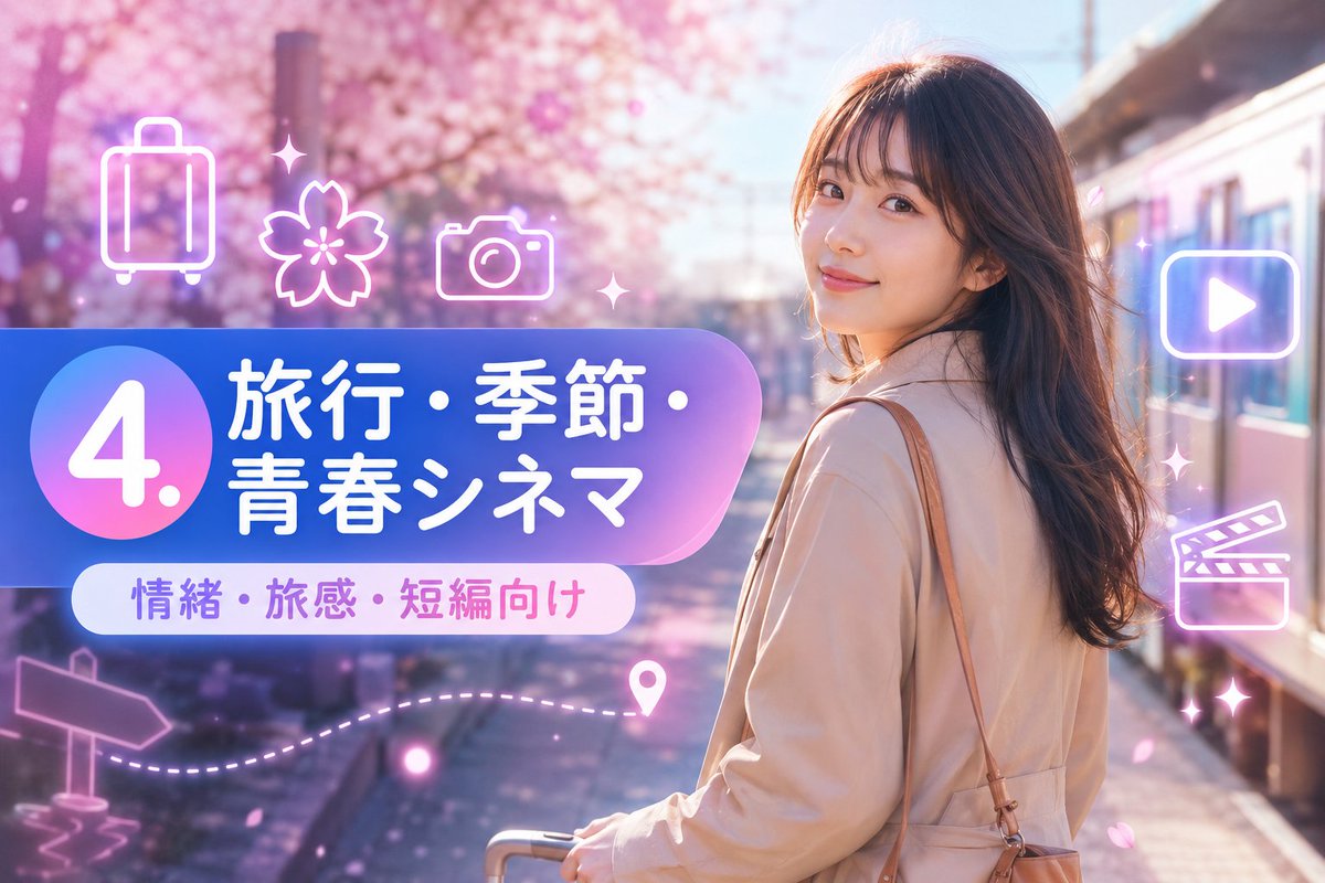 樱花旅行电影感YouTube缩略图