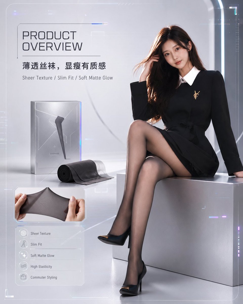 未来科技感丝袜电商主图