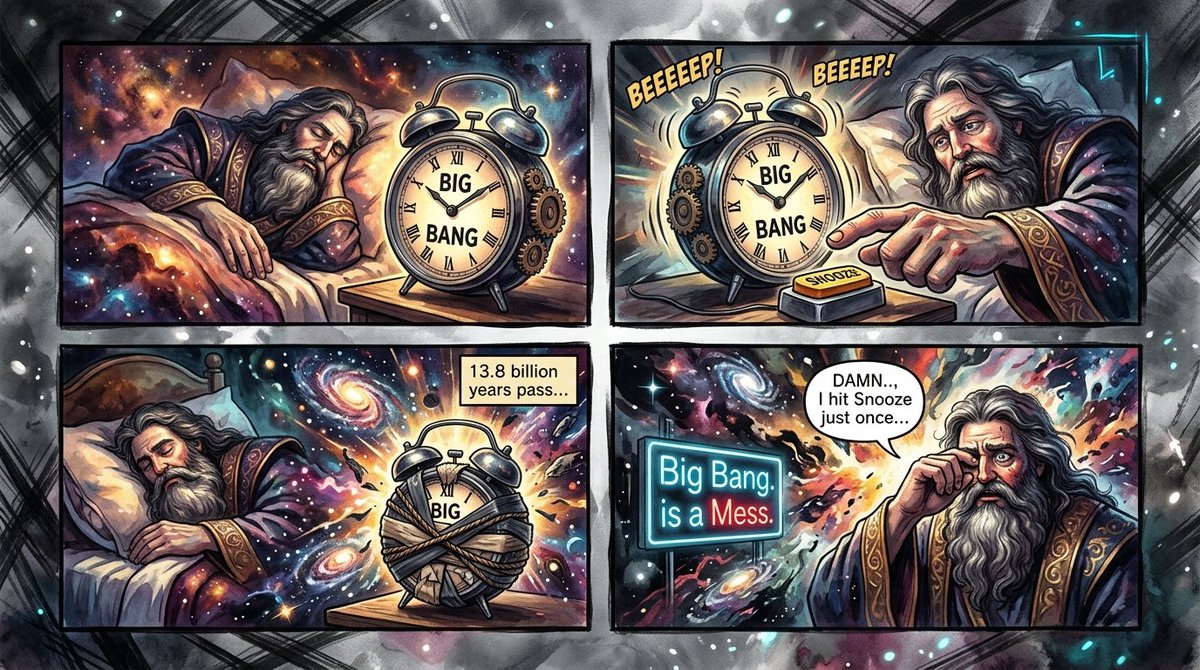 搞笑漫画 - 宇宙大爆炸打盹记